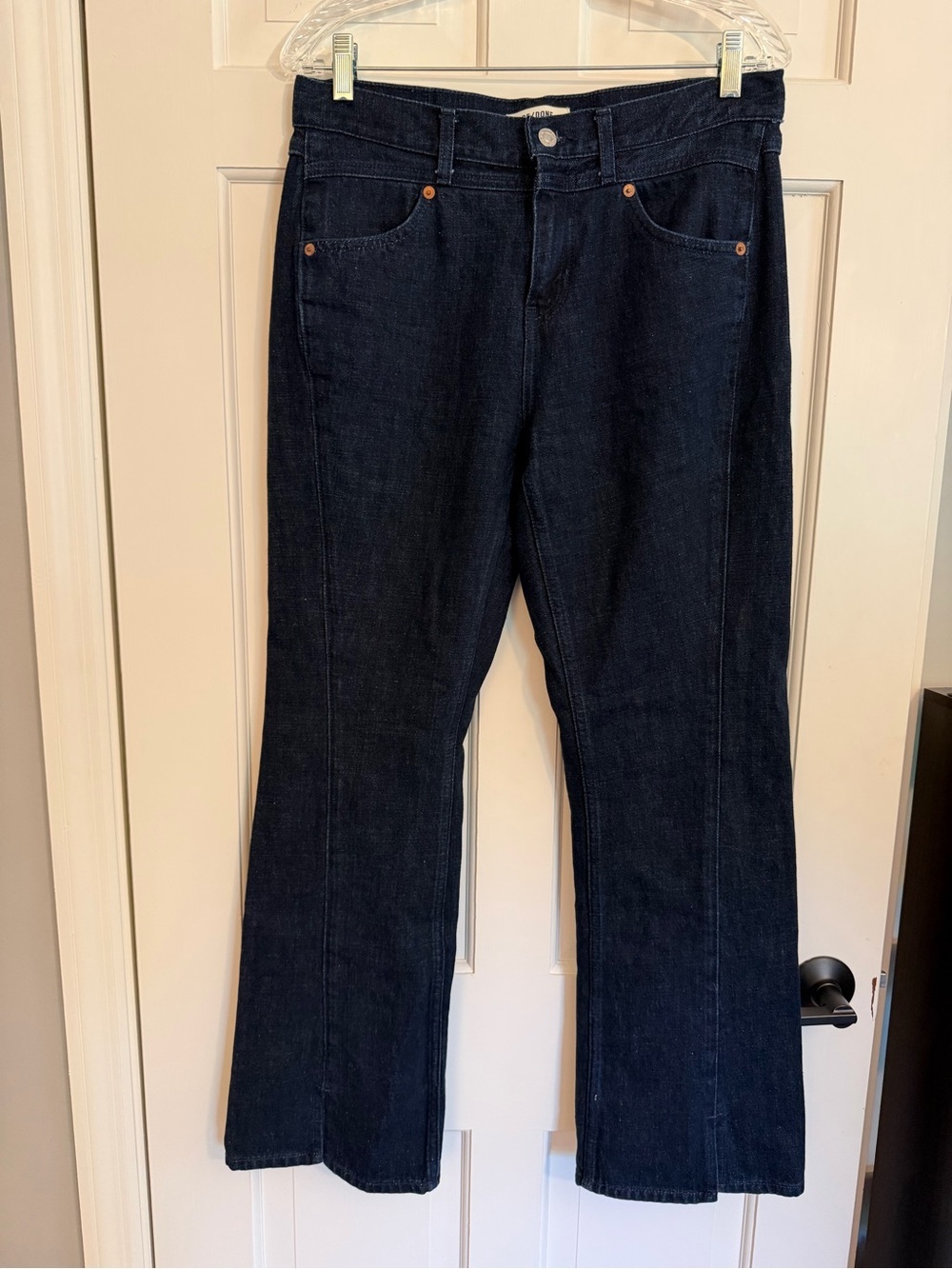 Re/Done Dark Wash Wide Leg Jean Size 29